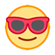 Emoji 😎 Faccina Con Sorriso E Occhiali Da Sole su HTC Sense 8.