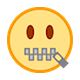 Emoji 🤐 Faccina Con Bocca Con Cerniera su HTC Sense 8.
