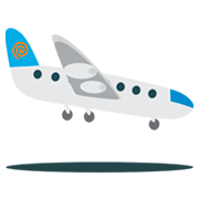 Émoji 🛬 Avion à L’atterrissage sur JoyPixels 1.0.