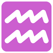 Emoji ♒ Segno Zodiacale Dell’Acquario su JoyPixels 1.0.