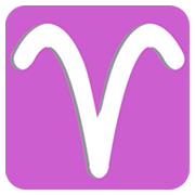 ♈ Emoji Widder (Sternzeichen) JoyPixels 1.0.