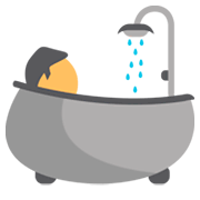 Emoji 🛀 Persona Che Fa Il Bagno su JoyPixels 1.0.