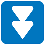 ⏬ Emoji Triángulo Doble Hacia Abajo en JoyPixels 1.0.