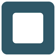Emoji 🔲 Tasto Quadrato Bianco Con Bordo Nero su JoyPixels 1.0.