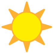Emoji ☀️ Sole su JoyPixels 1.0.