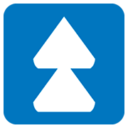 ⏫ Emoji Triángulo Doble Hacia Arriba en JoyPixels 1.0.