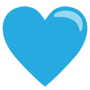 💙 Emoji Corazón Azul en JoyPixels 1.0.