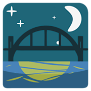 Emoji 🌉 Ponte Di Notte su JoyPixels 1.0.