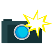 Emoji 📸 Fotocamera Con Flash su JoyPixels 1.0.