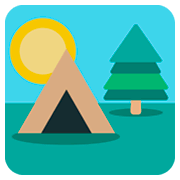 Émoji 🏕️ Camping sur JoyPixels 1.0.