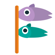 Emoji 🎏 Aquilone A Forma Di Carpa su JoyPixels 1.0.