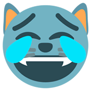 Émoji 😹 Chat Qui Pleure De Joie sur JoyPixels 1.0.