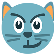 Emoji 😼 Gatto Con Sorriso Sarcastico su JoyPixels 1.0.