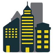 Emoji 🏙️ Paesaggio Urbano su JoyPixels 1.0.