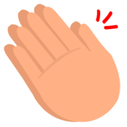 Emoji 👏 Mani Che Applaudono su JoyPixels 1.0.