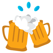 🍻 Emoji Jarras De Cerveza Brindando en JoyPixels 1.0.
