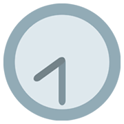 Emoji 🕣 Ore Otto E Mezza su JoyPixels 1.0.