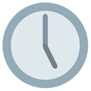 Emoji 🕔 Ore Cinque su JoyPixels 1.0.