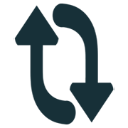 Emoji 🔃 Frecce Verticali Che Ruotano In Senso Orario su JoyPixels 1.0.