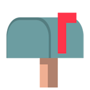 📫 Emoji Buzón Cerrado Con La Bandera Levantada en JoyPixels 1.0.