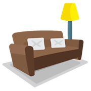 🛋️ Emoji Sofá Y Lámpara en JoyPixels 1.0.