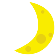 Émoji 🌙 Croissant De Lune sur JoyPixels 1.0.