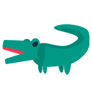 Émoji 🐊 Crocodile sur JoyPixels 1.0.