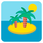 Emoji 🏝️ Isola Deserta su JoyPixels 1.0.