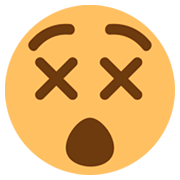 Emoji 😵 Faccina Frastornata su JoyPixels 1.0.