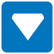 Émoji 🔽 Petit Triangle Bas sur JoyPixels 1.0.