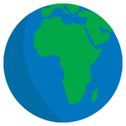 🌍 Emoji Globo Terráqueo Mostrando Europa Y África en JoyPixels 1.0.