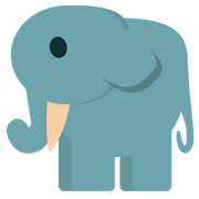 🐘 Emoji Elefante en JoyPixels 1.0.