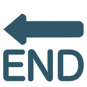 🔚 Emoji Flecha END en JoyPixels 1.0.