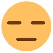 Emoji 😑 Faccina Inespressiva su JoyPixels 1.0.