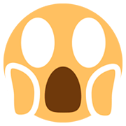 😱 Emoji Cara Gritando De Miedo en JoyPixels 1.0.