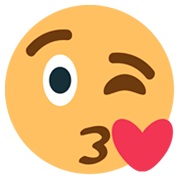 😘 Emoji Kuss zuwerfendes Gesicht JoyPixels 1.0.