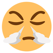 😤 Emoji Rosto Soltando Vapor Pelo Nariz na JoyPixels 1.0.