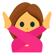 Émoji 🙅 Personne Faisant Un Geste D’interdiction sur JoyPixels 1.0.