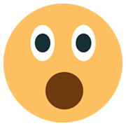 😮 Emoji Cara Con La Boca Abierta en JoyPixels 1.0.