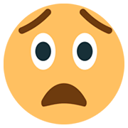 Emoji 😨 Faccina Impaurita su JoyPixels 1.0.