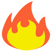 Emoji 🔥 Fuoco su JoyPixels 1.0.