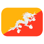 Emoji 🇧🇹 Bandiera: Bhutan su JoyPixels 1.0.