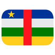 🇨🇫 Emoji Bandeira: República Centro-Africana na JoyPixels 1.0.