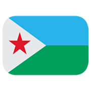 Émoji 🇩🇯 Drapeau : Djibouti sur JoyPixels 1.0.