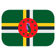 🇩🇲 Emoji Bandera: Dominica en JoyPixels 1.0.
