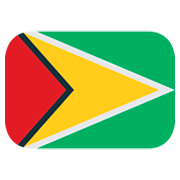 🇬🇾 Emoji Bandeira: Guiana na JoyPixels 1.0.