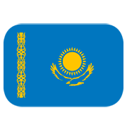 🇰🇿 Emoji Bandera: Kazajistán en JoyPixels 1.0.
