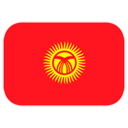 🇰🇬 Emoji Flagge: Kirgisistan JoyPixels 1.0.