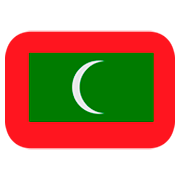 Emoji 🇲🇻 Bandiera: Maldive su JoyPixels 1.0.
