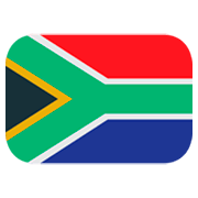 Emoji 🇿🇦 Bandiera: Sudafrica su JoyPixels 1.0.